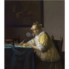 Картина на холсте по фото Модульные картины Печать портретов на холсте Девушка, пишущая письмо