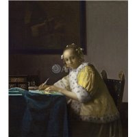 Портреты картины репродукции на заказ - Девушка, пишущая письмо