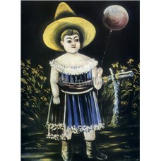 Картина на холсте по фото Модульные картины Печать портретов на холсте Девочка с шаром