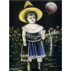 Девочка с шаром - Модульная картины, Репродукции, Декоративные панно, Декор стен