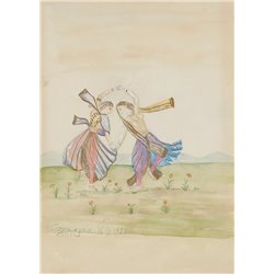 Греческий танец - Модульная картины, Репродукции, Декоративные панно, Декор стен