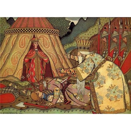 Царь Дадон перед Шамаханской царицей