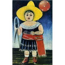 Картина на холсте по фото Модульные картины Печать портретов на холсте Девочка с воздушным шаром