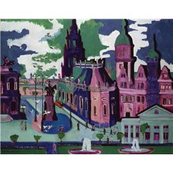 Дворцовая площадь в Дрездене - Модульная картины, Репродукции, Декоративные панно, Декор стен