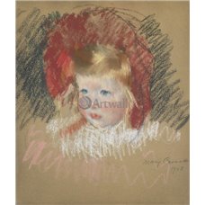 Картина на холсте по фото Модульные картины Печать портретов на холсте Голова ребенка в красной шляпе