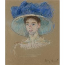 Картина на холсте по фото Модульные картины Печать портретов на холсте Голова женщины в большой шляпе