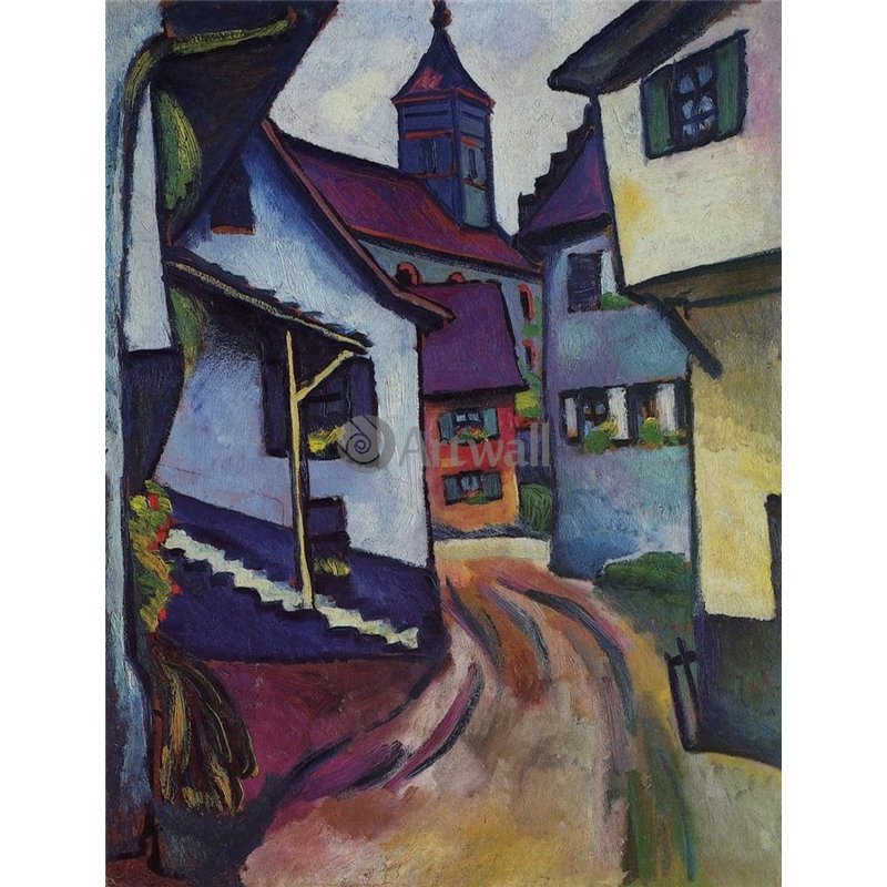 Улица с церковью