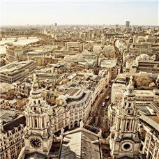 Картина на холсте по фото Модульные картины Печать портретов на холсте Панорама Лондона - Фотообои Старый город