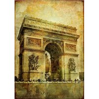 Портреты картины репродукции на заказ - Триумфальная арка в Париже, Франция - Фотообои винтаж|Прованс