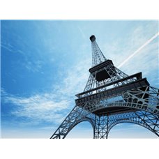 Картина на холсте по фото Модульные картины Печать портретов на холсте Эйфелева башня в Париже, Франция - Фотообои архитектура|Париж