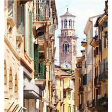 Картина на холсте по фото Модульные картины Печать портретов на холсте Архитектура Вероны, Италия - Фотообои Старый город|Италия