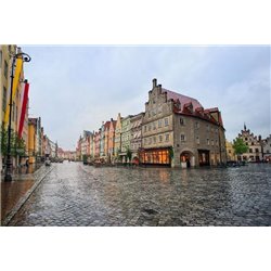 Площадь в Баварии - Фотообои Старый город - Модульная картины, Репродукции, Декоративные панно, Декор стен