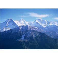 Картина на холсте по фото Модульные картины Печать портретов на холсте На вершине горы снег - Фотообои горы