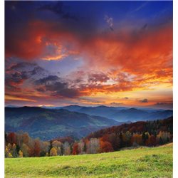 Рассвет в горах - Фотообои Закаты и рассветы - Модульная картины, Репродукции, Декоративные панно, Декор стен