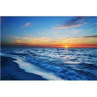 Море на фоне заката - Фотообои Закаты и рассветы