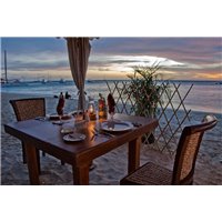 Пляжное кафе - Фотообои Море|побережье
