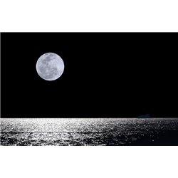 Луна над морем - Фотообои Море - Модульная картины, Репродукции, Декоративные панно, Декор стен
