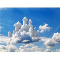 Замок из облаков - Фотообои Небо - Модульная картины, Репродукции, Декоративные панно, Декор стен