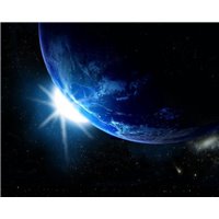 Планета Земля и солнце - Фотообои Космос