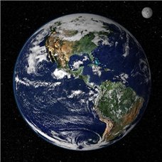 Картина на холсте по фото Модульные картины Печать портретов на холсте Планета Земля - Фотообои Космос|Земля