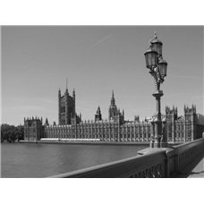 Картина на холсте по фото Модульные картины Печать портретов на холсте Вестминстерский дворец, Лондон - Черно-белые фотообои