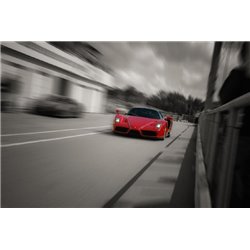 Красный автомобиль - Фотообои Техника и транспорт|автомобили - Модульная картины, Репродукции, Декоративные панно, Декор стен