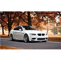 Портреты картины репродукции на заказ - Белый автомобиль BMW - Фотообои Техника и транспорт|автомобили