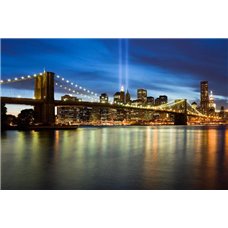 Картина на холсте по фото Модульные картины Печать портретов на холсте Бруклинский мост - Фотообои Современный город|Нью-Йорк