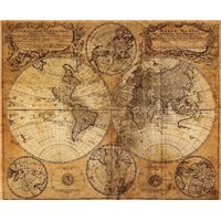 Карта мира - Фотообои винтаж