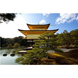 Домик на озере - Фотообои Японские и просто сады - Модульная картины, Репродукции, Декоративные панно, Декор стен