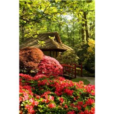 Картина на холсте по фото Модульные картины Печать портретов на холсте Дом среди деревьев - Фотообои Японские и просто сады