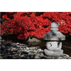 Картина на холсте по фото Модульные картины Печать портретов на холсте Красное дерево - Фотообои Японские и просто сады