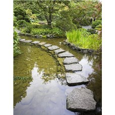 Картина на холсте по фото Модульные картины Печать портретов на холсте Дорога на воде - Фотообои Японские и просто сады