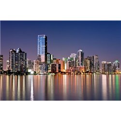 Майами - Фотообои Современный город|Ночной город - Модульная картины, Репродукции, Декоративные панно, Декор стен