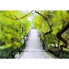 Картина на холсте по фото Модульные картины Печать портретов на холсте Мост в парке - Фотообои Японские и просто сады