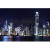 Портреты картины репродукции на заказ - Ночной Гонконг - Фотообои Современный город|Гонконг