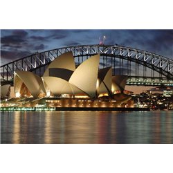 Сиднейский оперный театр - Фотообои архитектура - Модульная картины, Репродукции, Декоративные панно, Декор стен