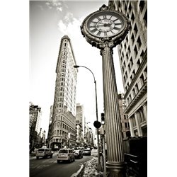 Улица Манхэттен в Нью-Йорке - Фотообои архитектура - Модульная картины, Репродукции, Декоративные панно, Декор стен
