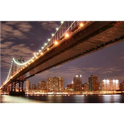 Манхэттенский мост - Фотообои Современный город|Нью-Йорк - Модульная картины, Репродукции, Декоративные панно, Декор стен