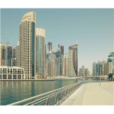 Картина на холсте по фото Модульные картины Печать портретов на холсте Вид на Дубаи - Фотообои Современный город|Дубаи