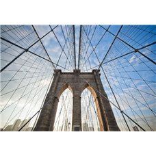 Картина на холсте по фото Модульные картины Печать портретов на холсте Бруклинский мост, Нью-Йорк - Фотообои Современный город