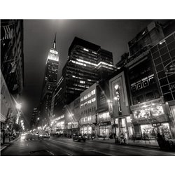 Ночной город - Фотообои Современный город|Нью-Йорк - Модульная картины, Репродукции, Декоративные панно, Декор стен