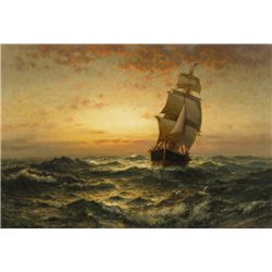 Моран Эдвард «Корабль в море»