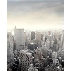 Картина на холсте по фото Модульные картины Печать портретов на холсте Вид сверху на город - Фотообои Современный город|Нью-Йорк
