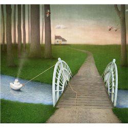 Сказочный мост - Фотообои детские|сказочные - Модульная картины, Репродукции, Декоративные панно, Декор стен