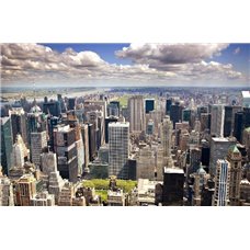Картина на холсте по фото Модульные картины Печать портретов на холсте Вид на Нью-Йорк сверху - Фотообои Современный город