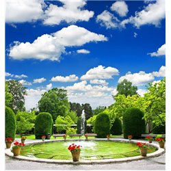 Облака над парком - Фотообои Японские и просто сады - Модульная картины, Репродукции, Декоративные панно, Декор стен