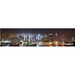 Панорама ночного города - Фотообои Современный город - Модульная картины, Репродукции, Декоративные панно, Декор стен