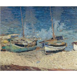 Лодки на песке в Коллиуре