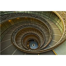 Картина на холсте по фото Модульные картины Печать портретов на холсте Спиральная лестница - Фотообои архитектура|Италия